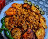عکس مرحله 3 از دستور پلو کلم برگ