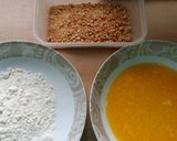 A picture of step 2 of Vickys Cereal-Breaded Chicken Goujons GF DF EF SF NF.