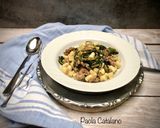 Foto del passaggio 6 della ricetta Gnocchetti acqua e farina, stridoli e luganica