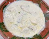 A picture of step 5 of Makhni chicken (handi).
