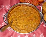 A picture of step 12 of Panchratna Daal / lentils for stuffed baati.
