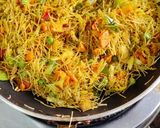 A picture of step 2 of Savory Sevai (Namkeen Sevai).
