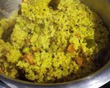 A picture of step 5 of Proso millet khichdi.