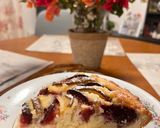 Őszi mandulakrémes gyümölcspite 🍂 recept fázis 9 fotója