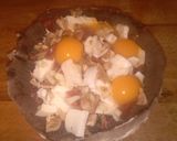 Foto del paso 2 de la receta: Champiñones rellenos de bacalao y de mozzarella, huevos de codorniz
