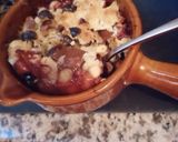 Une image de l'étape 7 de Crumble chocolat pomme raisin.