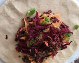 A picture of step 3 of Floral Chapati#themechallenge.