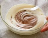A picture of step 8 of Creamy Cheesecake Recipe (Marble Cake)💝.