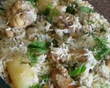 A picture of step 13 of White mayonnaise chicken biryani.