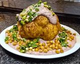 Foto del passaggio 5 della ricetta Cavolfiore arrosto con hummus di fagioli e ceci croccanti