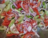 A picture of step 3 of Pakistani desi salad.