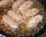 A picture of step 3 of Seekh Kabab.
