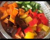 A picture of step 1 of Colour full capsicum subji.