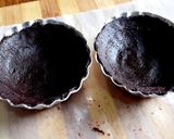 A picture of step 6 of Eggless Chocolate Tart with chocolate filling.