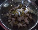 A picture of step 1 of Radish bhurji.