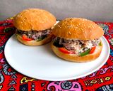 عکس مرحله 7 از دستور ساندویچ مرغ و لوبیا با گردو (Chicken & beans with walnut sandwich)