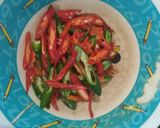 Foto langkah ke 3 dari resep Kerupuk kulit babi+udang+pete masak tauco.