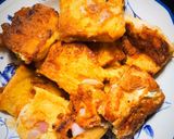 A picture of step 4 of Cubed French Toast.