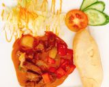 Hình bước làm 3 của món Bò lúc lắc siêu dễ