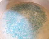 A picture of step 4 of Mango Sticky Rice with Butterfly Pea.