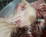 A picture of step 6 of Pork Pozole with Pork Head.