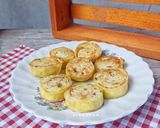 Foto langkah ke 6 dari resep Egg Chicken Roll Panggang Teflon.