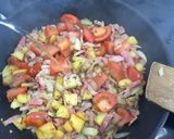 Foto del paso 5 de la receta Espaguetis con manzana y bacon