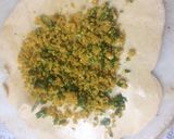 A picture of step 2 of Aloo bujiya Kurkure Katta Meeta stuffed paratha.