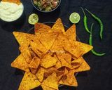 A picture of step 13 of Homemade Doritos Chips With Cheese Sauce & Salsa.