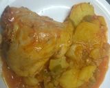Foto del paso 5 de la receta: Pollo a la cacerola con papas y batatas 😋
