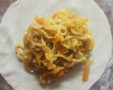 A picture of step 2 of Maggi momos.