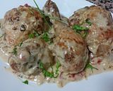 Foto del paso 8 de la receta Pollo en salsa de queso y tropezones de verduras