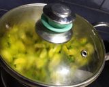 A picture of step 4 of Kantola sabji.