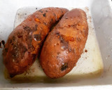 Foto del paso 1 de la receta: Patata dulce rellena veggie