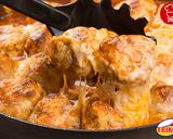 Foto del paso 5 de la receta: Albóndigas de pollo gratinadas 🤩🍗