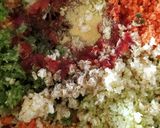 A picture of step 1 of Veg Manchurian.