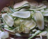 A picture of step 3 of Pasta Salad with Smoked Salmon and Lemon-Marinated Zucchini.