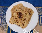 A picture of step 5 of Moroccan Msemmen.