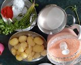 A picture of step 1 of Masoor dal pakodi.