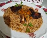 صورة لخطوة 6 من وصفة أرز بالشعيرية بالدجاج والخضار