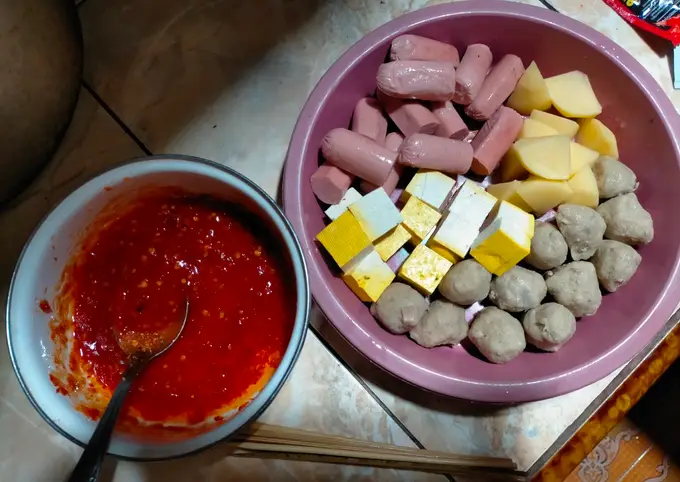 Langkah-langkah untuk membuat Resep Sate Lok-Lok ala rumahan