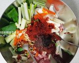 A picture of step 1 of Korean spicy stir-fry pork(Jeyuk bokkeum).
