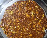 A picture of step 3 of Dryfruit chikki.