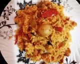 A picture of step 8 of Vegetable Yakhni.