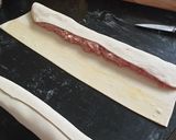 A picture of step 3 of Mini sausage rolls.
