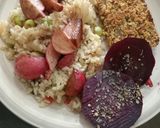 Foto del paso 8 de la receta: Milanesas veganas de lenteja con arroz y verdura