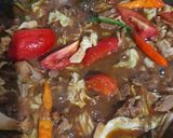 Foto langkah ke 7 dari resep Tongseng Daging Kambing Tanpa Santan.