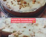 Foto del paso 6 de la receta: Brownie de chocolate blanco con cacahuetes caramelizados