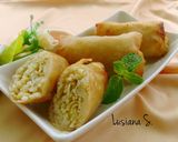 Foto langkah ke 5 dari resep Lumpia Goreng isi rebung+indomie.