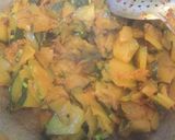 A picture of step 15 of Potato Butter Masala,Mater-Paneer,Khatta -Meetha Kaddu,Spinach Pooris.